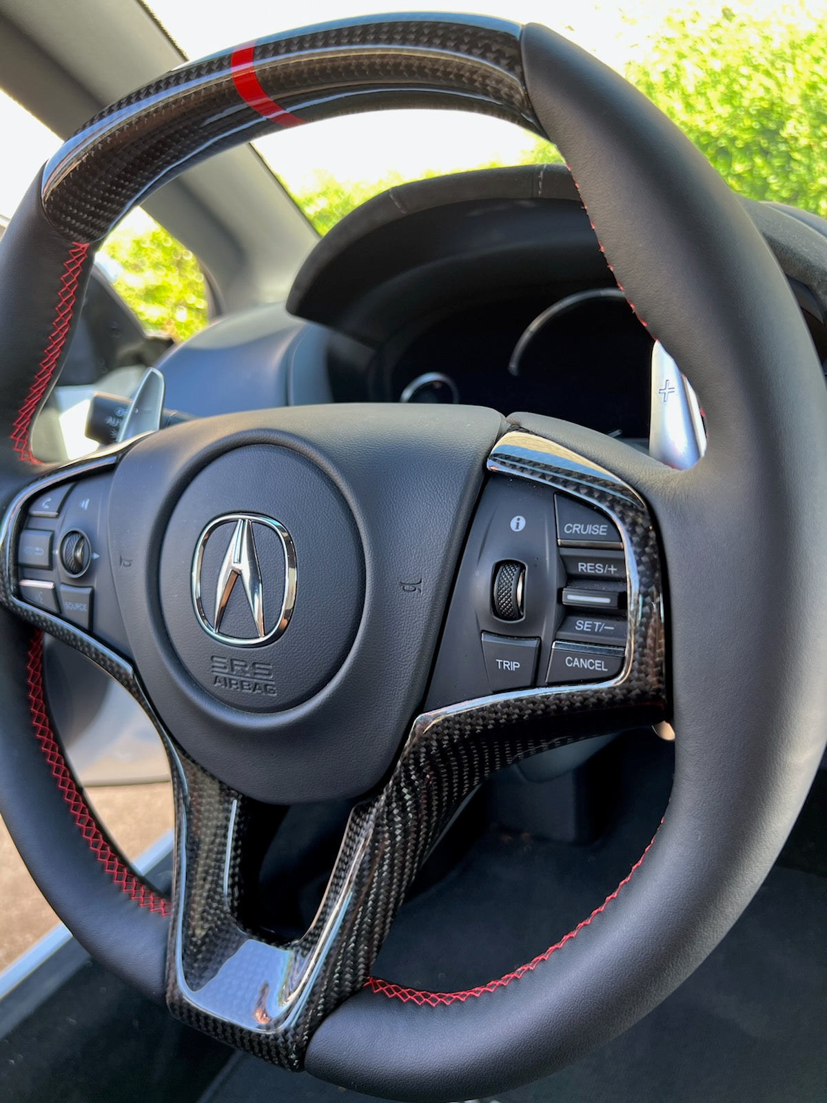 NSX 17-22 Carbon Steering Wheel Center Faceplate