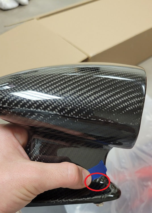 Acura NSX 1991-2005 Carbon Aero Mirrors-BLEMISHED