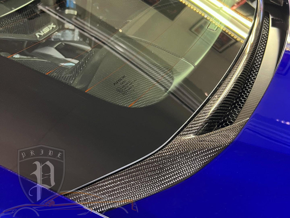 PRIDE NSX 17-22 Carbon Rear Window Garnish-Blemished