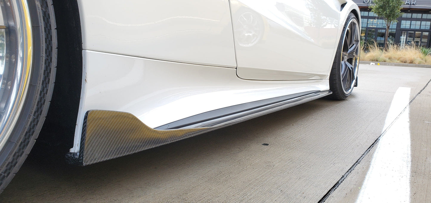 Acura NSX 2017-2022 Carbon Side Skirt Extensions