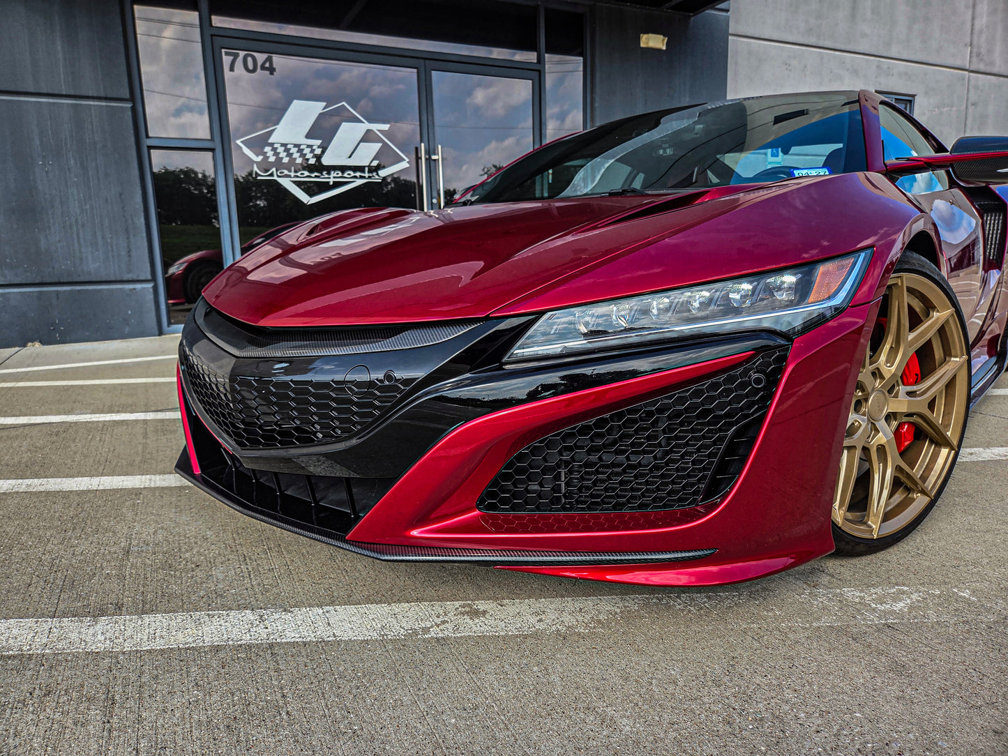 Acura NSX 17-21 Carbon OE Carbon Front Lip