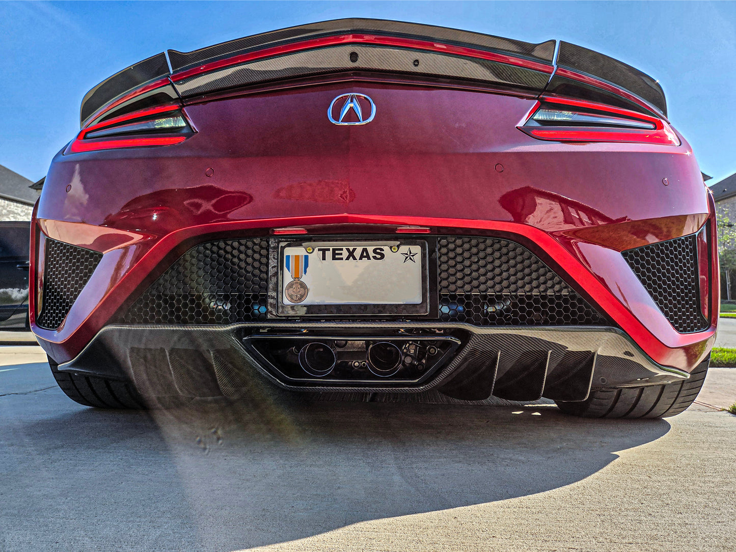 Acura NSX 17-21 Carbon Rear Valance/Diffuser OE Style