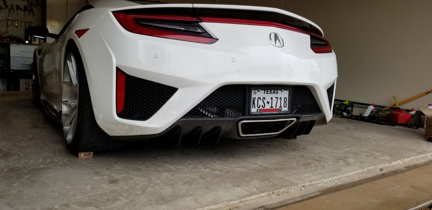 Acura NSX 17-21 Carbon Rear Valance/Diffuser OE Style