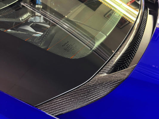 PRIDE NSX 17-22 Carbon Rear Window Garnish-Blemished