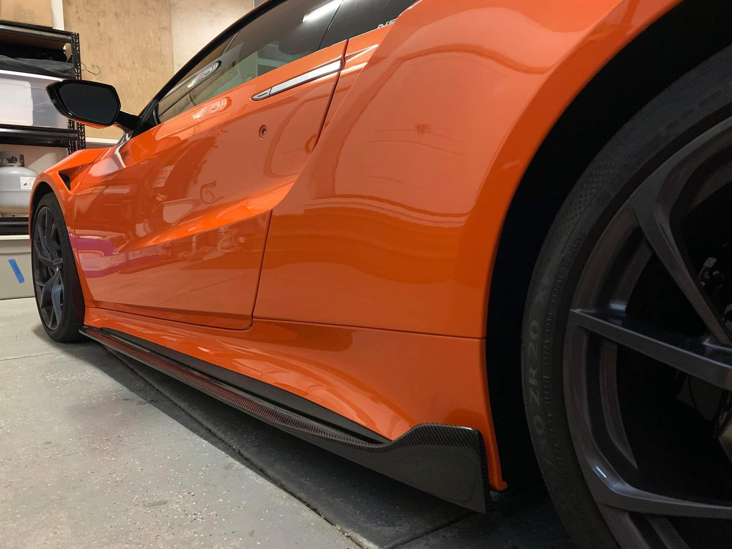 Acura NSX 2017-2022 Carbon Side Skirt Extensions